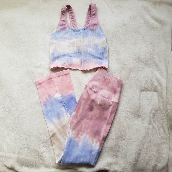 Spiritual Gangster. Love Sculpt Seamless Leggings + Top. Size- XS/S - Picture 1 of 8